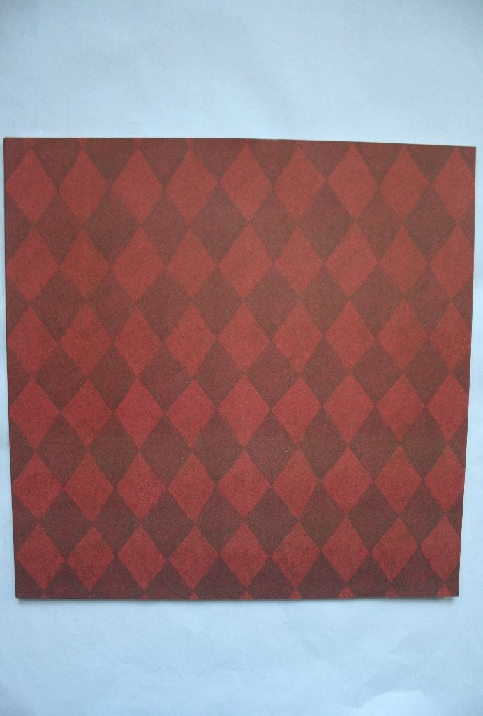 19 vel francis m. Decoratief papier ruiten rood 3043, Hobby en Vrije tijd, Scrapbooking, Ophalen of Verzenden, Nieuw, Papier of Karton
