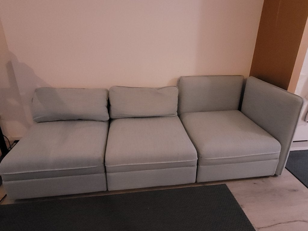 IKEA Valentuna Couch (3 pieces w/storage), Huis en Inrichting, Ophalen, Gebruikt, Driepersoons