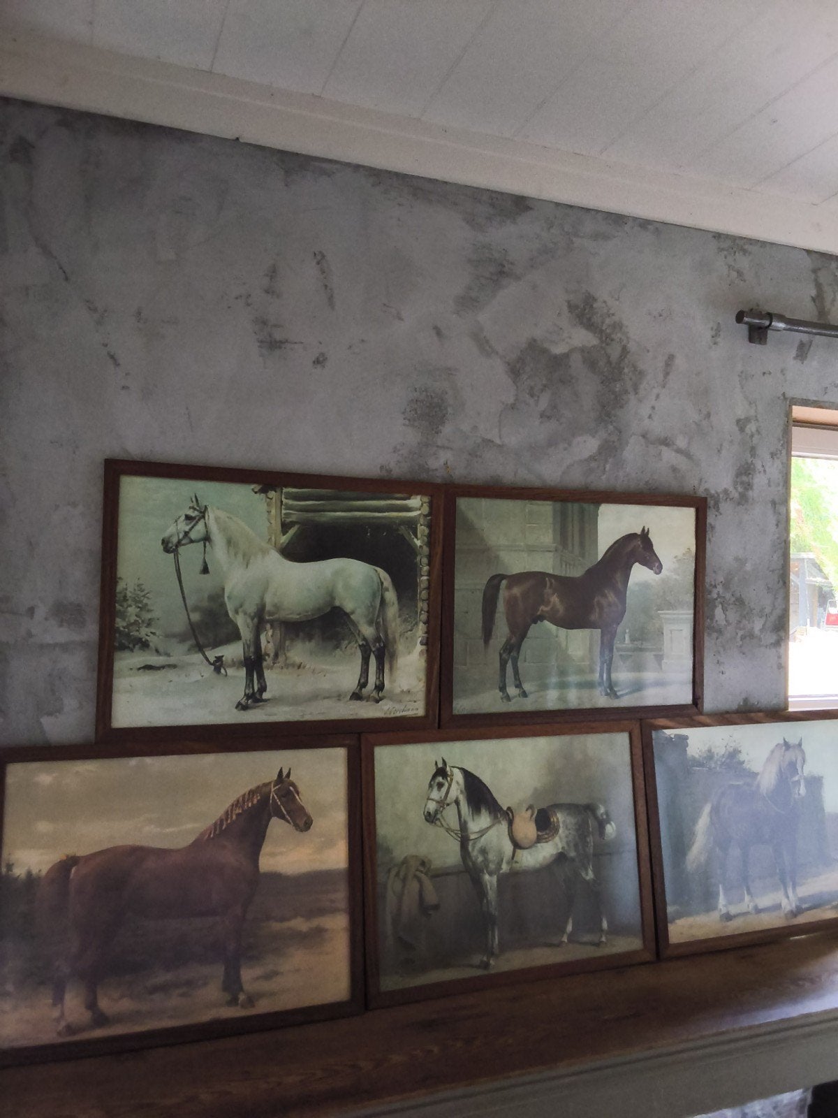 Otto Eerleman... serie van 6 paarden prenten., Ophalen, Gebruikt, Voor 1940, Dier