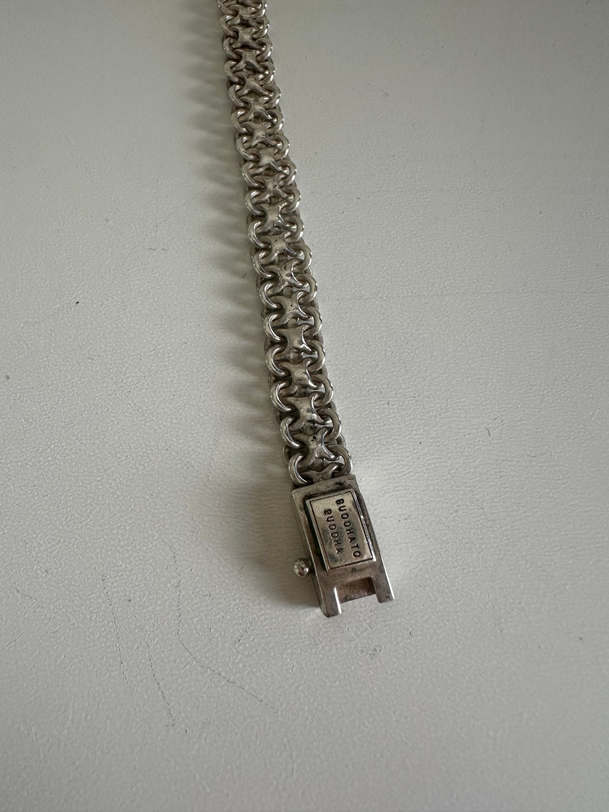 Buddha to Buddha armband zilver, Ophalen of Verzenden, Gebruikt, Zilver