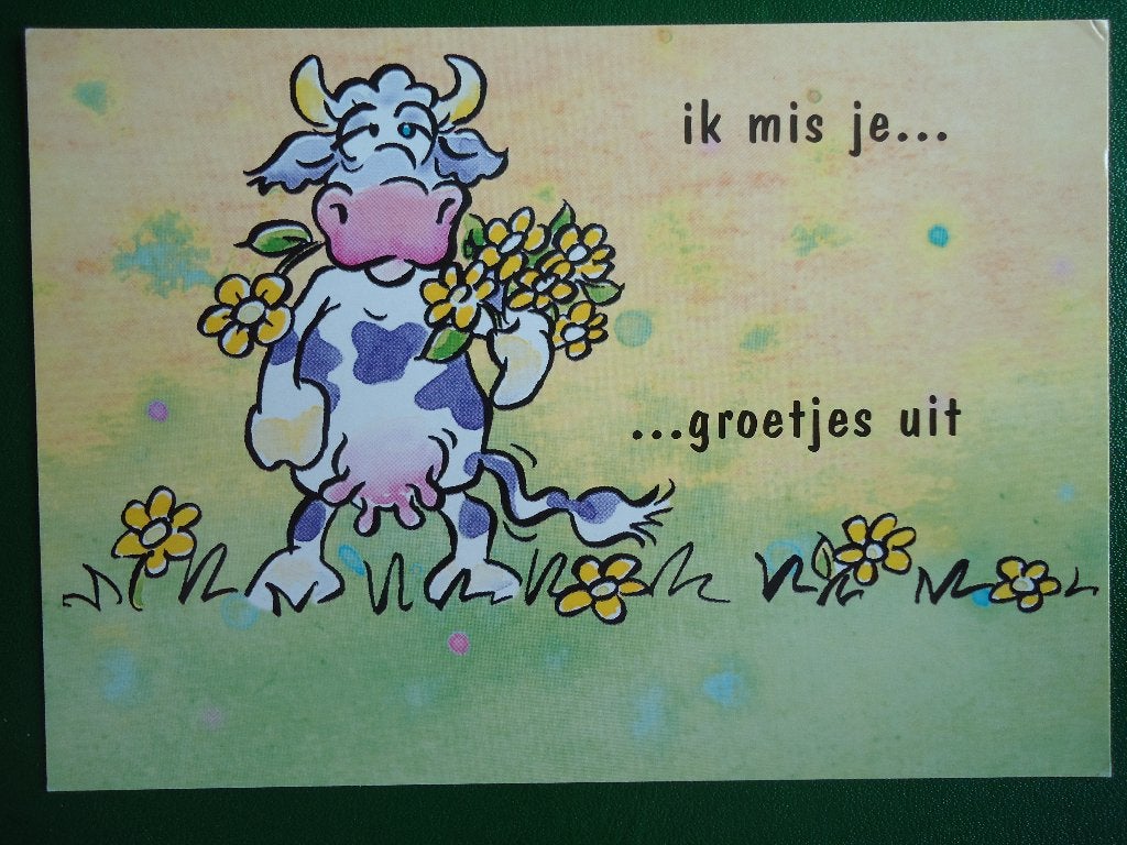 (1962) Dierenkaart: KOE, Verzenden, 1980 tot heden, Ongelopen, Overige soorten