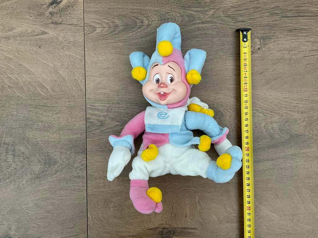 Zgan, niet kapot,Efteling Pardotje pop pluche stof kunststof, Ophalen, Zo goed als nieuw, Beeldje of Poppetje