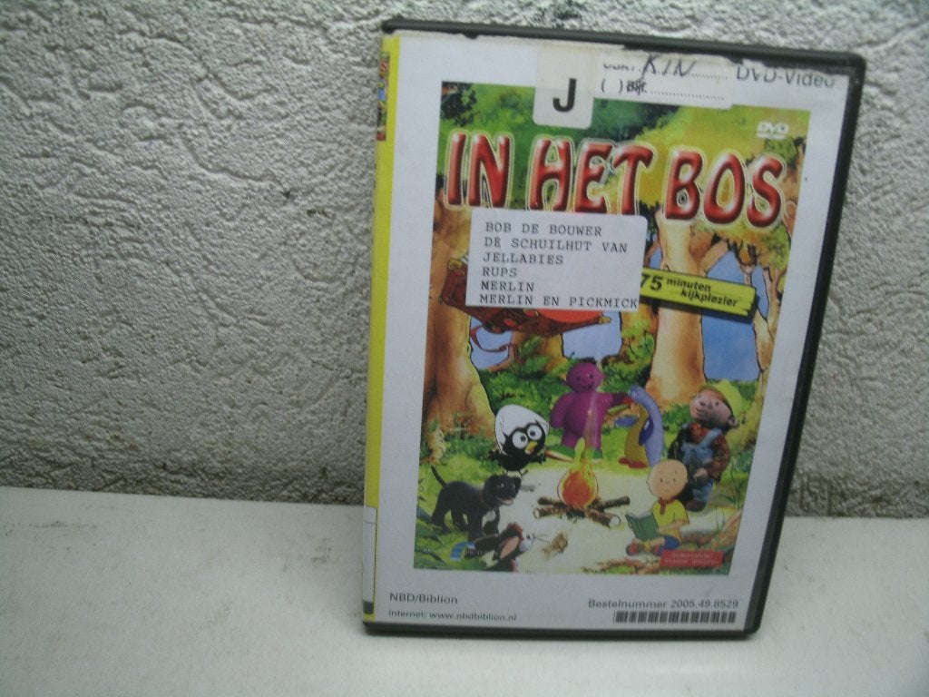 dvd 109k in het bos a bob de bouwer /de schuilhut, Alle leeftijden, Ophalen of Verzenden, Zo goed als nieuw