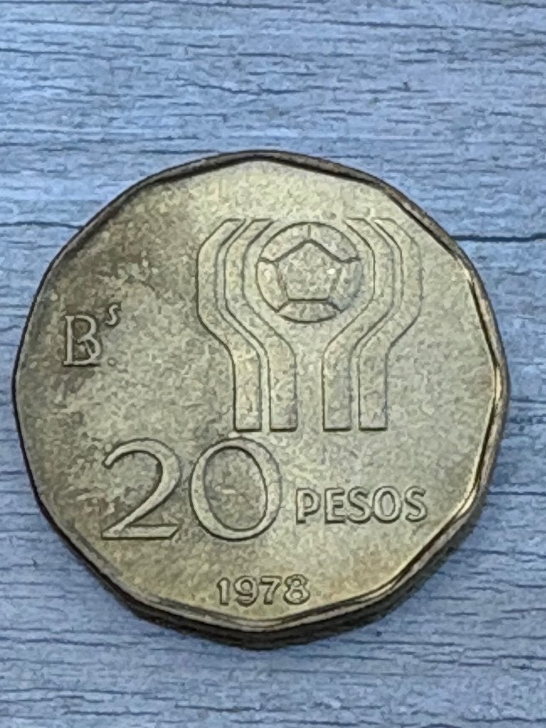20 Pesos 1978 argentinie, Postzegels en Munten, Ophalen of Verzenden, Zuid-Amerika, Losse munt