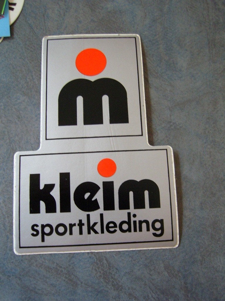 sticker logo KLEIM sportkleding *, Ophalen, Zo goed als nieuw