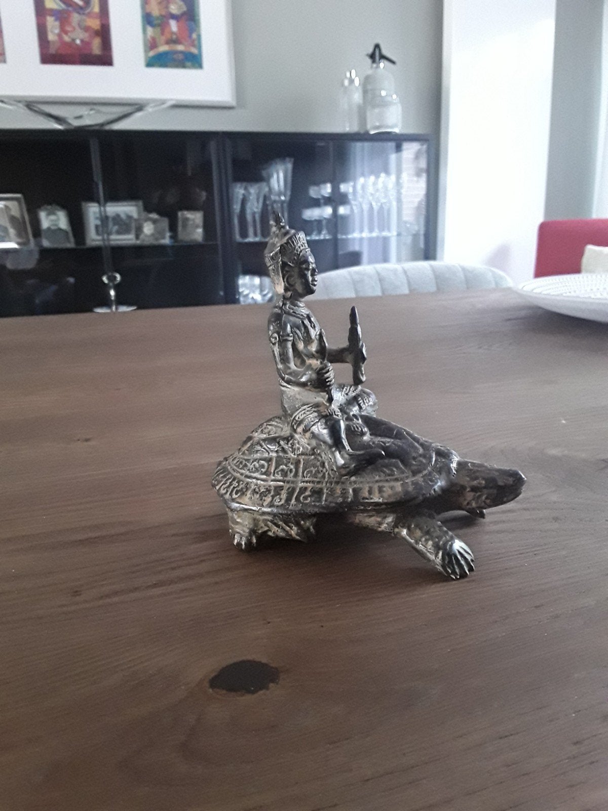antiek bronzen beeldje, Ophalen of Verzenden