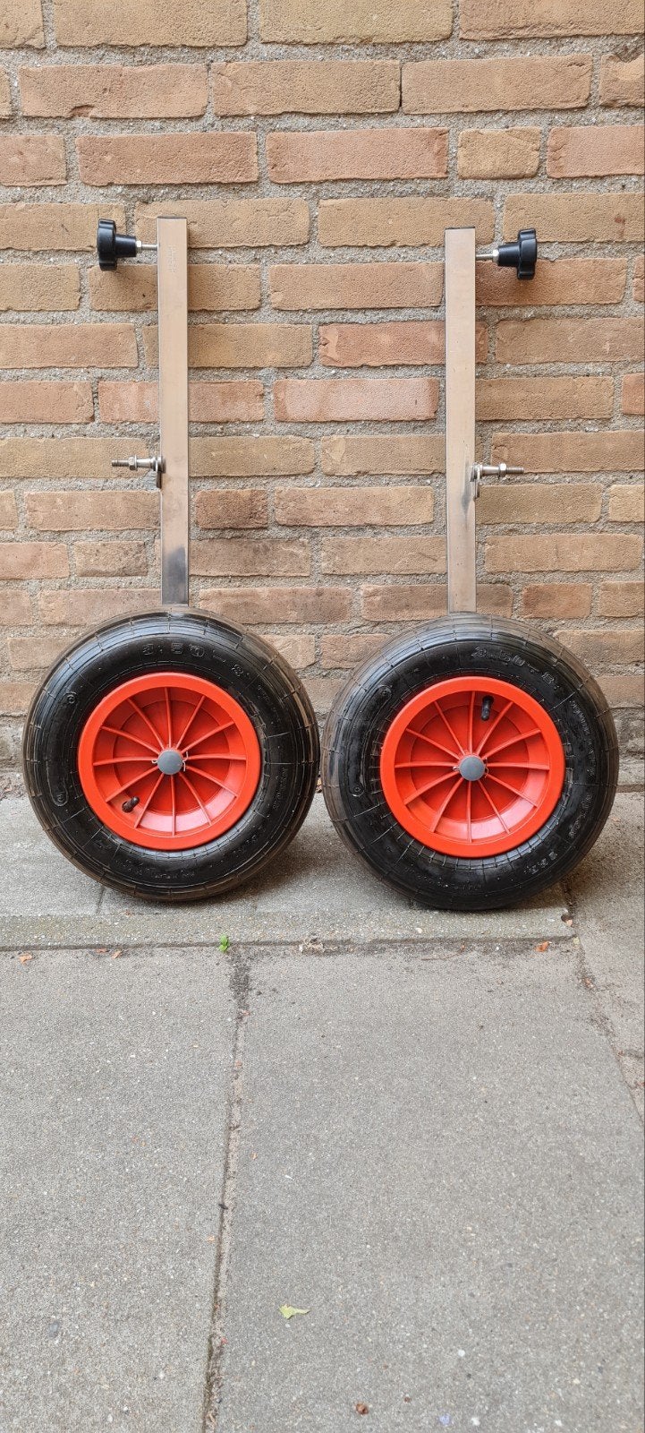 Allpa RVS transportwielenset rubberboot., Ophalen, Zo goed als nieuw, Overige typen
