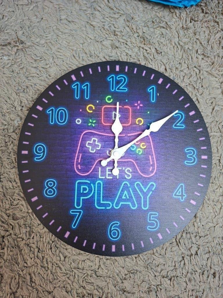 Gaming wandklok en 2x kussenhoes  *Nieuw*, Ophalen of Verzenden, Nieuw, Wandklok