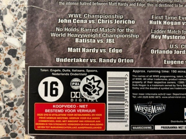 WWE Summerslam 2005 (Slipcover), Engels, Nederlands, Overige typen, Ophalen of Verzenden