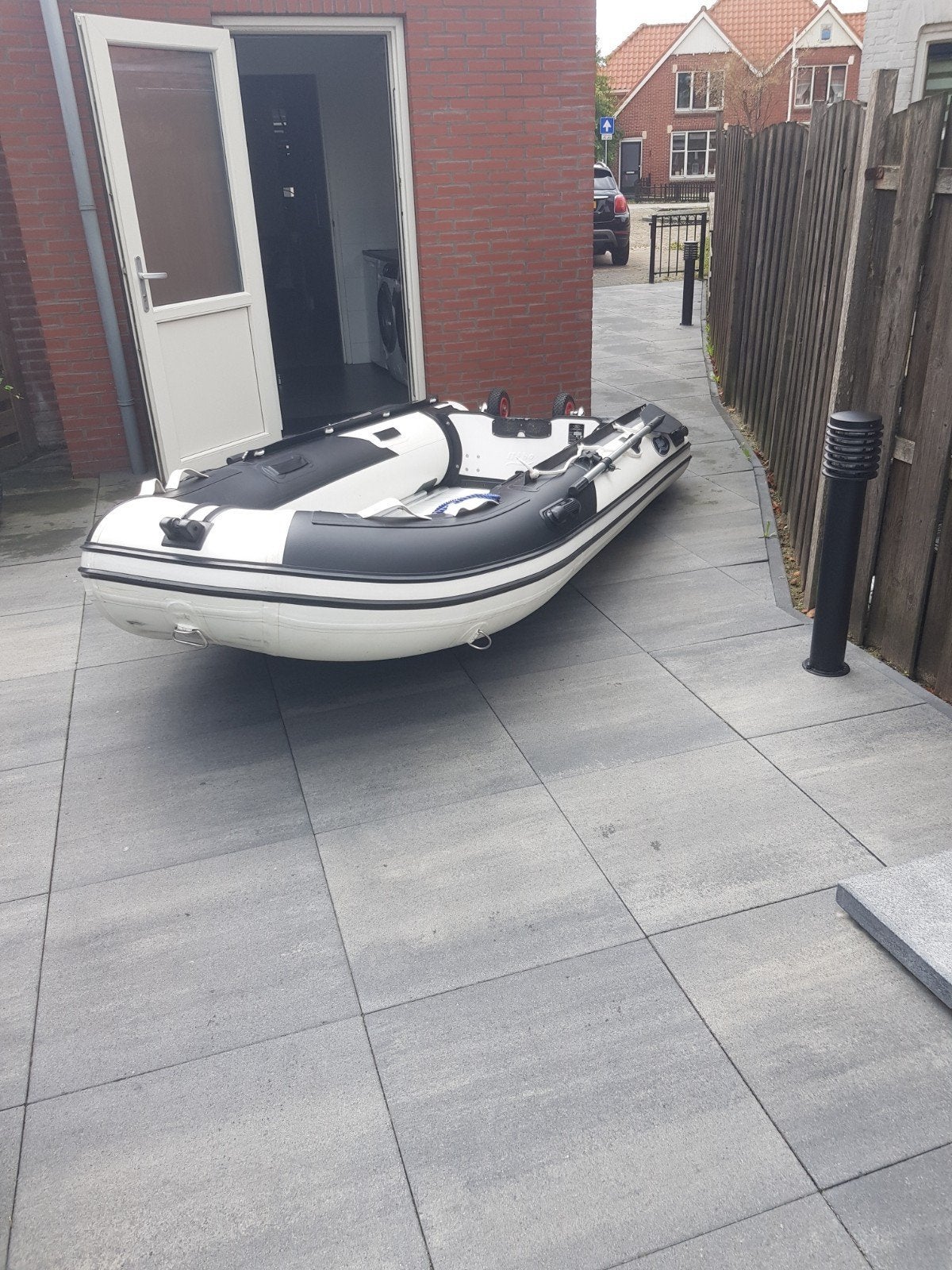 Hibo 330 rubberboot met 6pk yamaha motor en 2 bankjes, Ophalen, Zo goed als nieuw