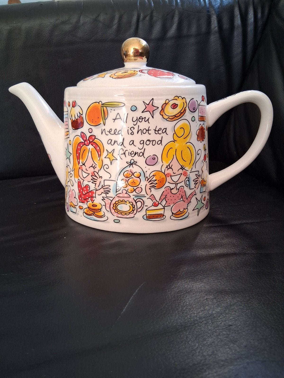 Blond amsterdam theepot, Antiek en Kunst, Antiek | Servies los, Ophalen