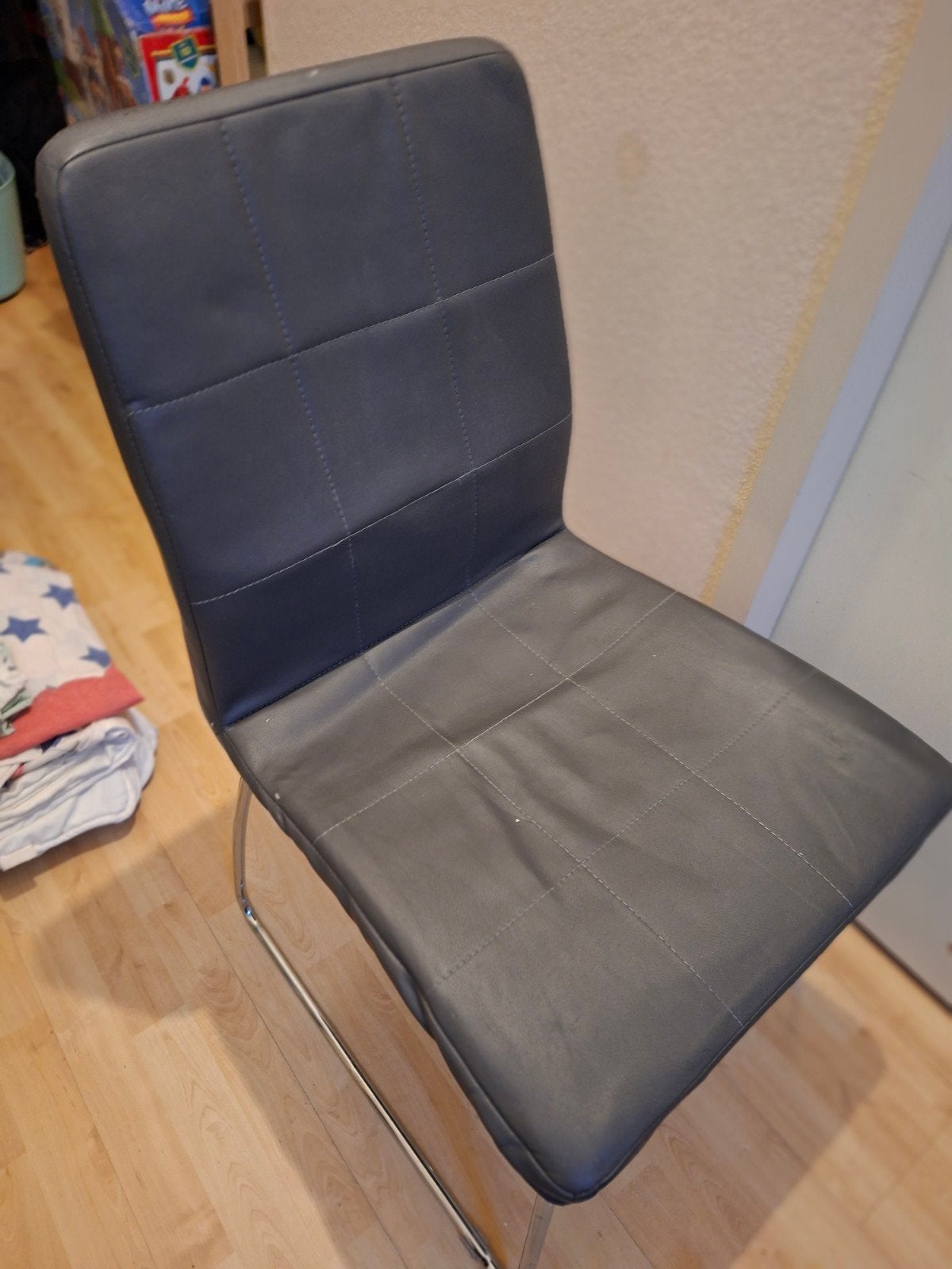 Eetkamerstoelen - 1, 2, 3 of 4 beschikbaar, Huis en Inrichting, Stoelen, Ophalen, Gebruikt, Vier, Leer