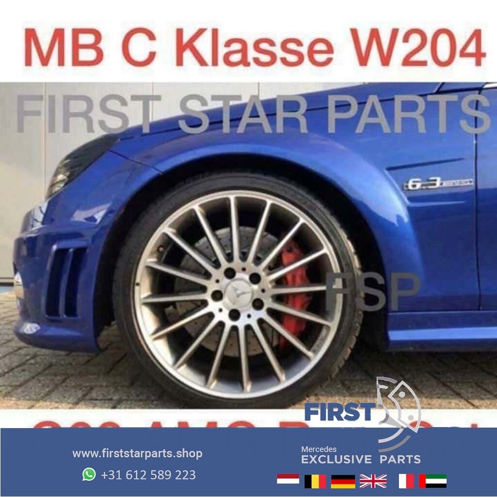 W204 C63 AMG rem set Mercedes C Klasse 63 rode remklauwen +, Auto-onderdelen, Remmen en Aandrijving, Gebruikt, -, Ophalen of Verzenden