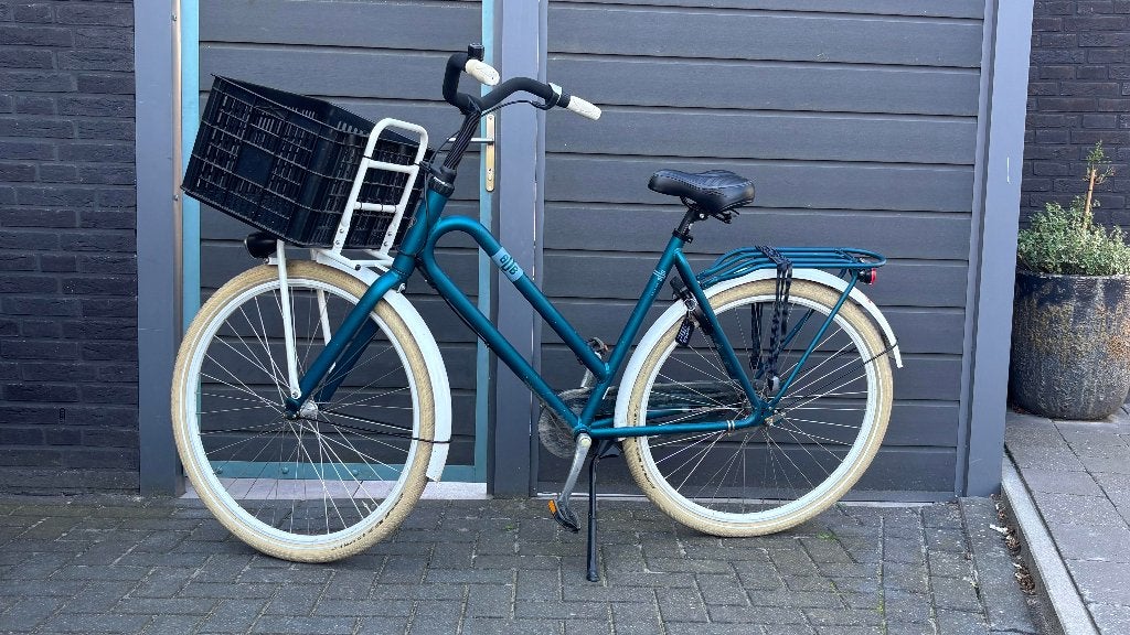 Batavus BUB dames stadsfiets 3 versnellingen met kettingslot, Ophalen, Terugtraprem, Gebruikt, Versnellingen