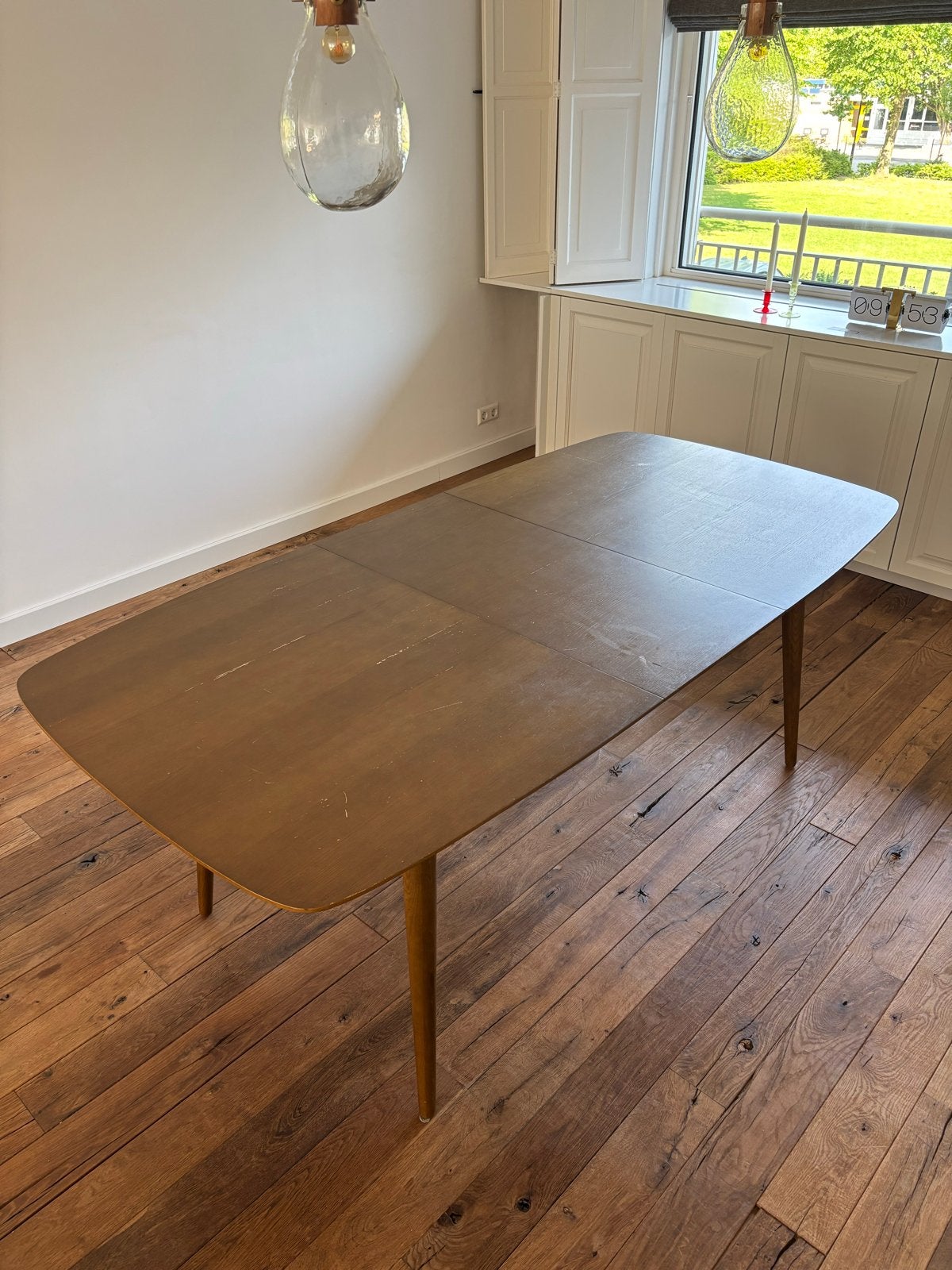 Scandinavisch design eettafel van MADE, Ophalen, Gebruikt, 100 tot 150 cm, Eikenhout