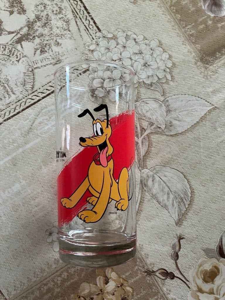 Disney glas Pluto, Verzamelen, Disney, Ophalen of Verzenden, Goofy of Pluto, Zo goed als nieuw, Servies