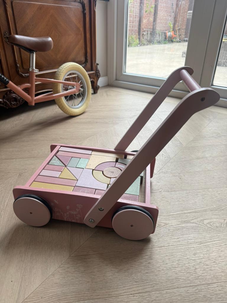 Little dutch blokkenkar, Kinderen en Baby's, Speelgoed | Houten speelgoed, Ophalen, Zo goed als nieuw