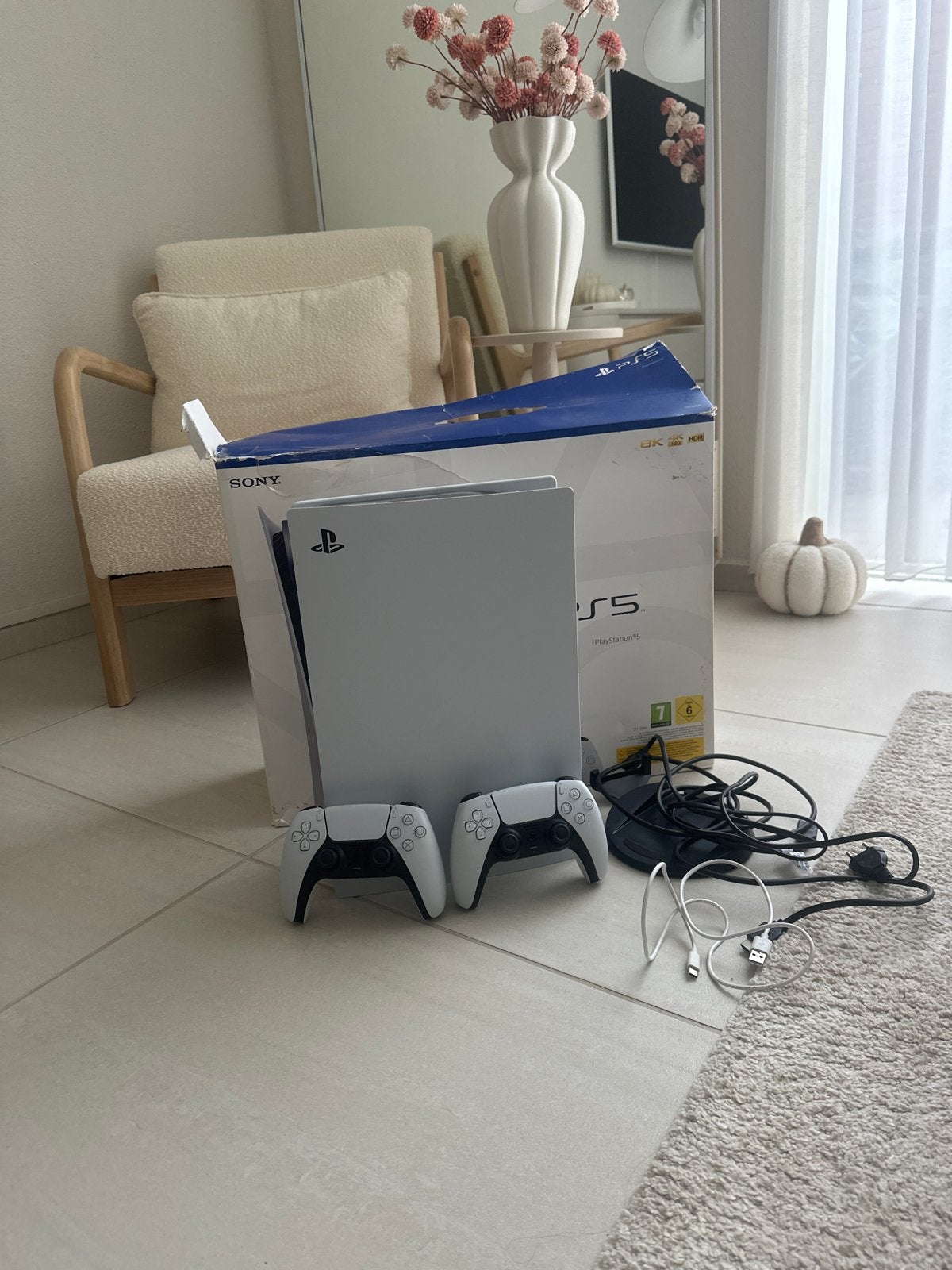 Sony PlayStation 5 Disc Edition 825GB met 2 controllers, 2 spelers, Ophalen of Verzenden, Zo goed als nieuw
