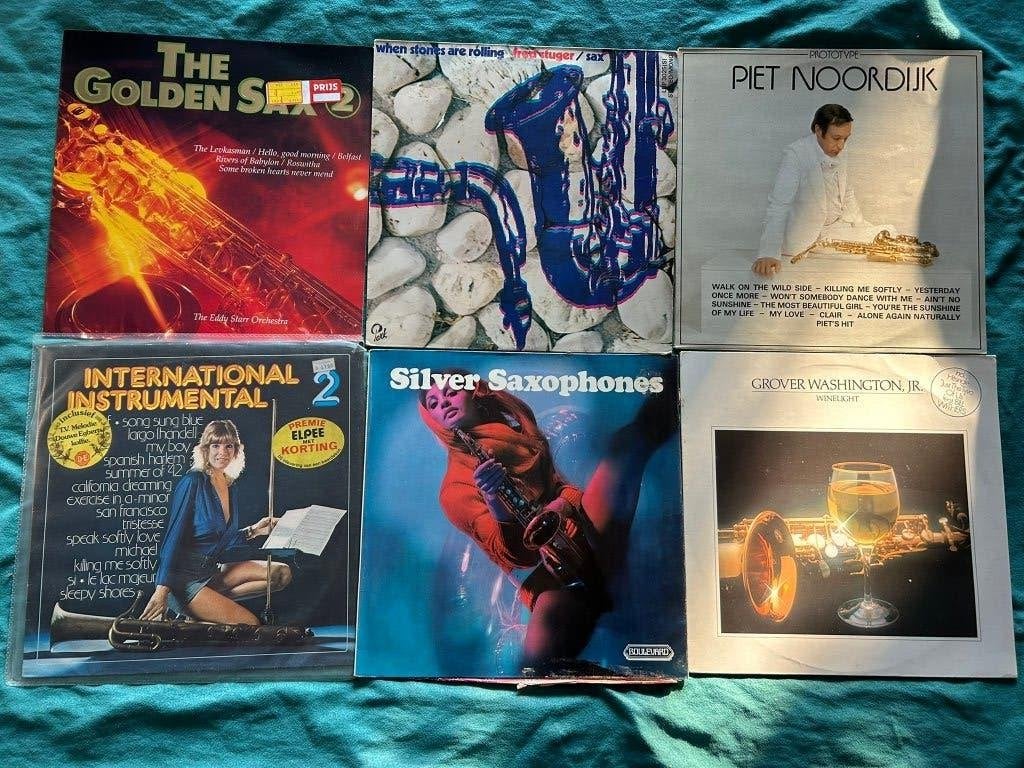 9 LP's Saxofoonmuziek (ook per stuk te koop), Ophalen of Verzenden, Gebruikt, 12 inch, LP