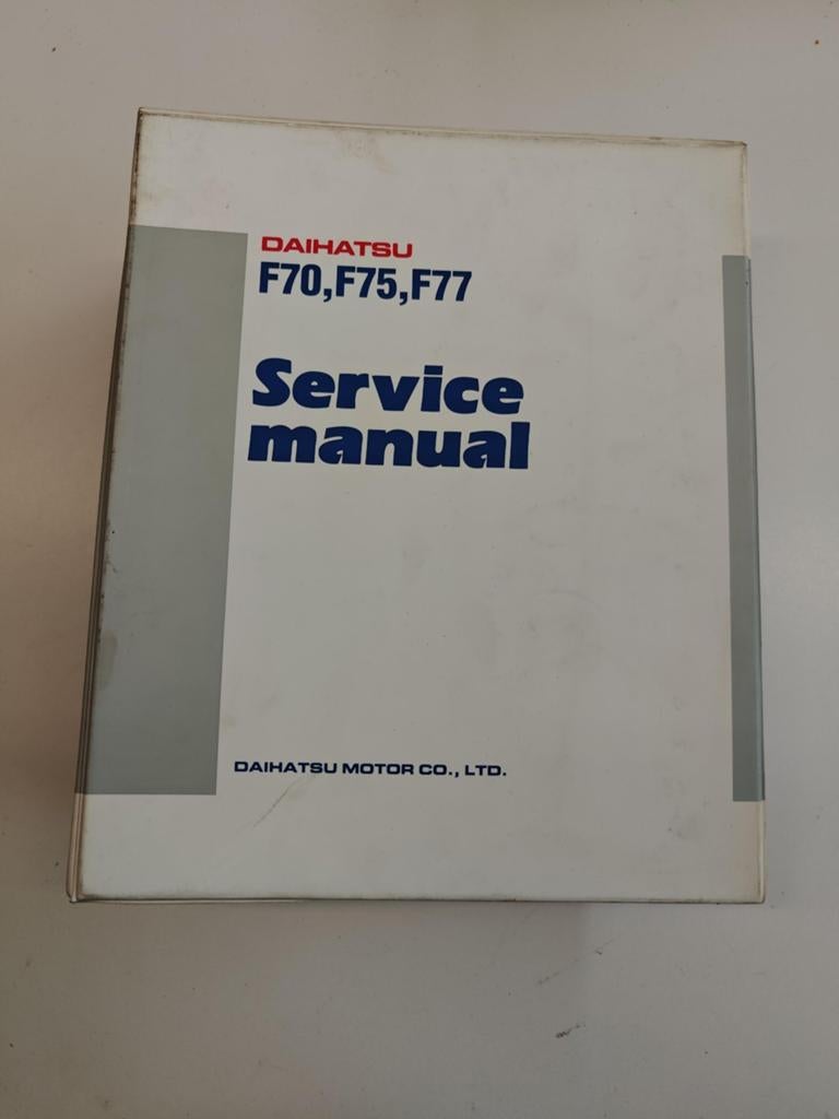 Service Manual voor de Daihatsu Taft, Rocky en Fourtrak, Ophalen