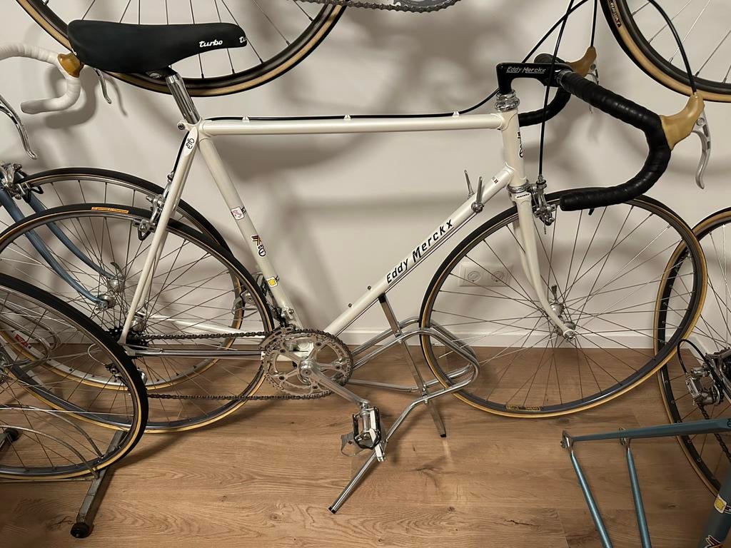 Eddy merckx professional wit, Fietsen en Brommers, Fietsen | Racefietsen, Overige merken, Carbon, 10 tot 15 versnellingen, Ophalen of Verzenden
