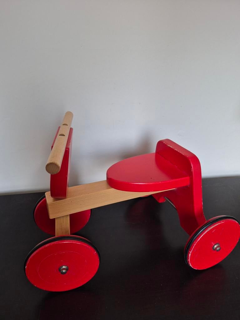 Moover houten loopfietsjes prijs 35 voor 2 stuks, Ophalen, Gebruikt, Loopfiets