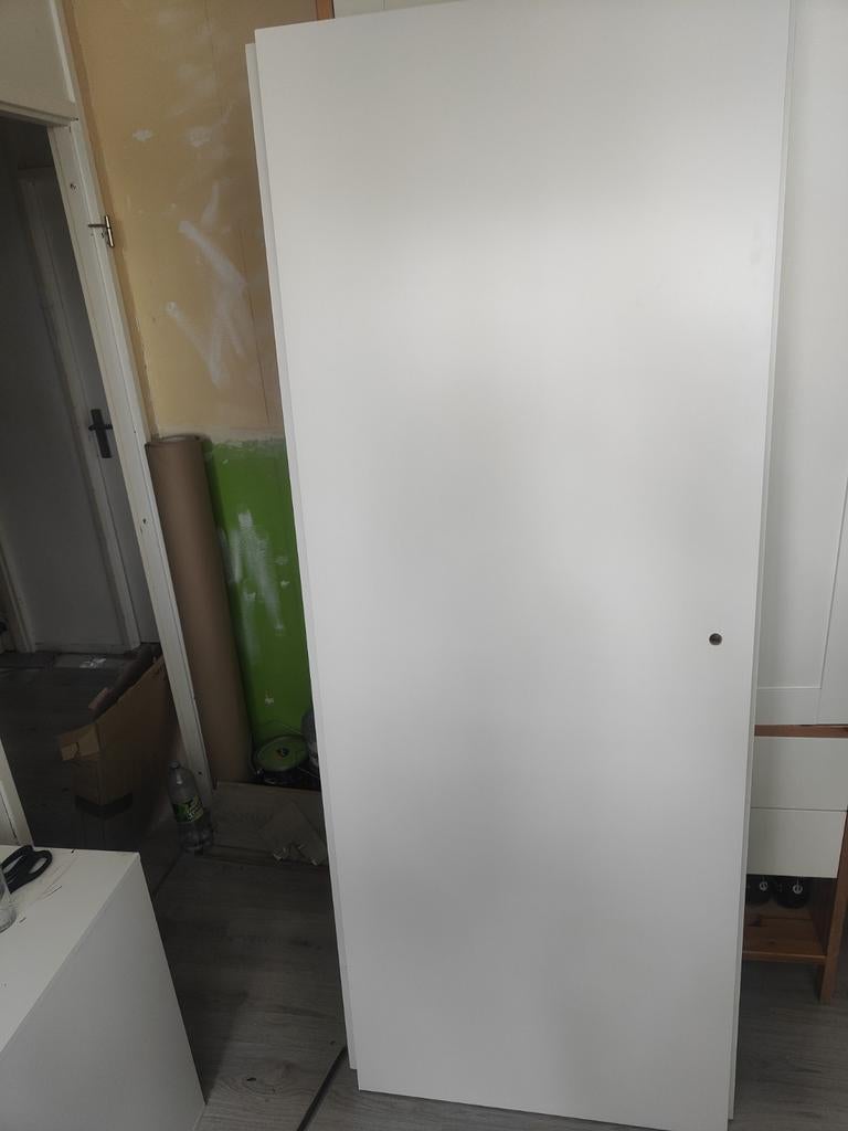 Nieuwe opdekdeur linksdraaiend 201,5 x 73 cm, Doe-het-zelf en Verbouw, Deuren en Horren, Ophalen, Minder dan 80 cm, Binnendeur