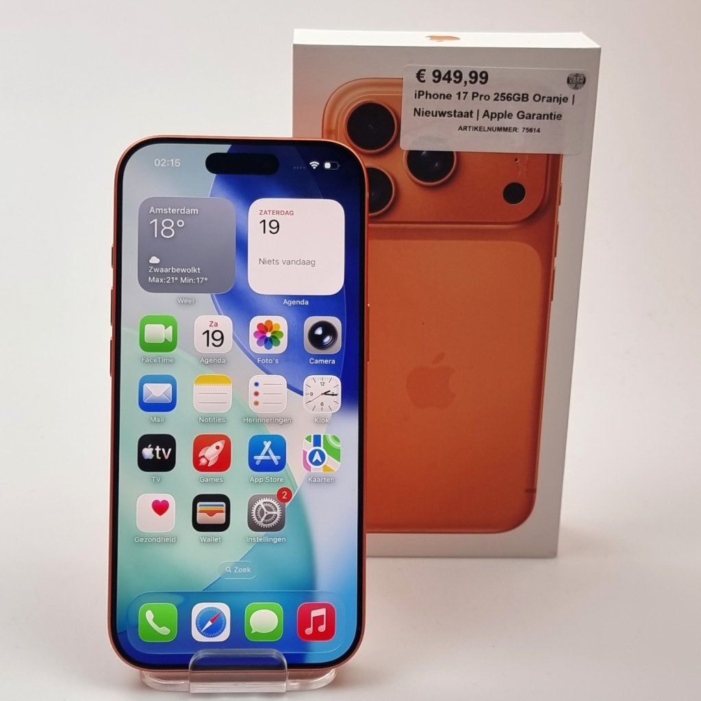 iPhone 17 Pro 256GB Oranje | Nieuwstaat | Apple Garantie, Apple, Zo goed als nieuw, Support@apple.com, One Apple Park Way
Cupertino, CA 95014
United States