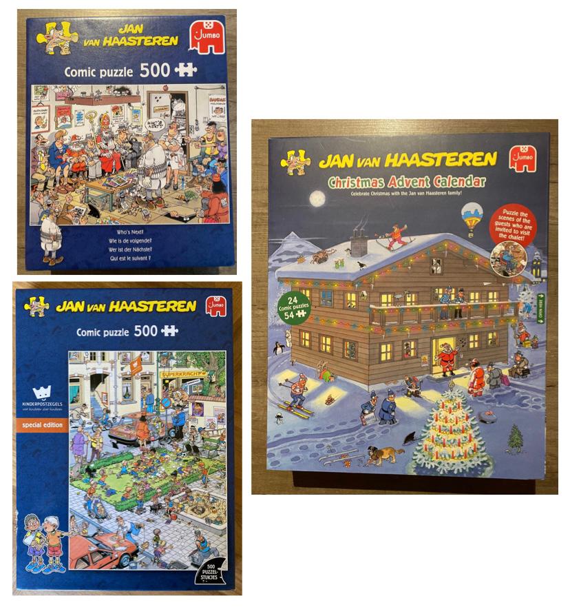 Puzzels 3 jan van Haasteren, Hobby en Vrije tijd, Denksport en Puzzels, Ophalen of Verzenden, 500 t/m 1500 stukjes, Zo goed als nieuw