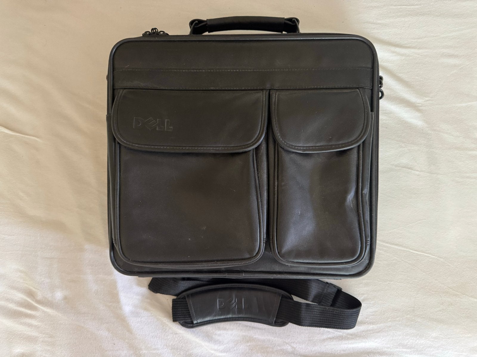 Leren Dell laptoptas / aktetas - 35 x 40 cm, Ophalen of Verzenden, Gebruikt, Overige typen