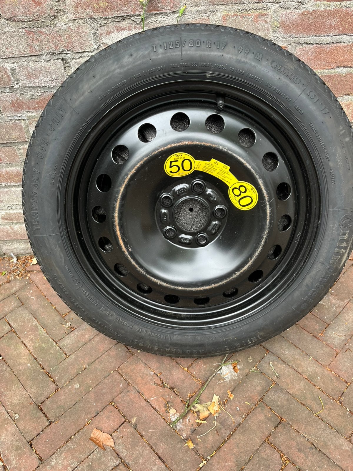 Volvo V70 of C70 Reservewiel met toebehoren, Auto-onderdelen, Ophalen, Banden en Velgen, Nieuw, 17 inch