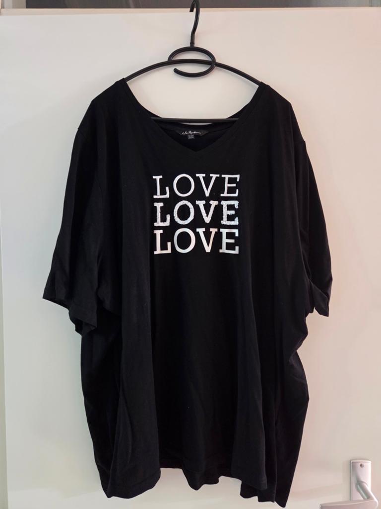 Ulla Popken Zwart T-shirt 'LOVE' Maat 58/60, Kleding | Dames, T-shirts, Zwart, Maat 46/48 (XL) of groter, Ulla Popken, Ophalen of Verzenden