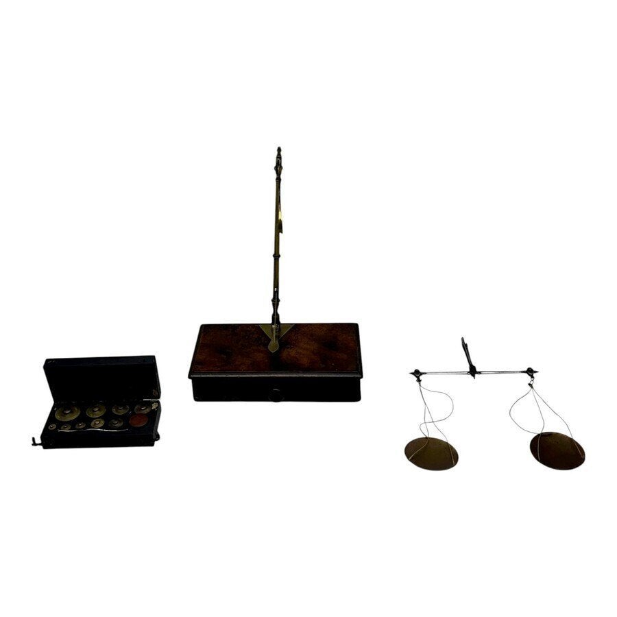 Antieke messing brievenweger, 19e/20e eeuw (3x), Antiek en Kunst, Ophalen of Verzenden