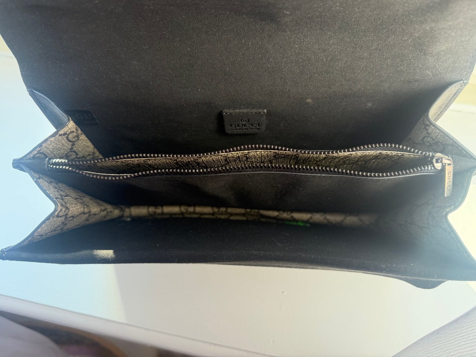 Gucci Dionysus GG Supreme Schoudertas, Ophalen of Verzenden, Zo goed als nieuw, Beige, Schoudertasje