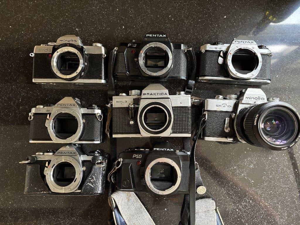 Vintage 35mm spiegelreflex camera bodies, Audio, Tv en Foto, Ophalen of Verzenden, Spiegelreflex, Overige Merken