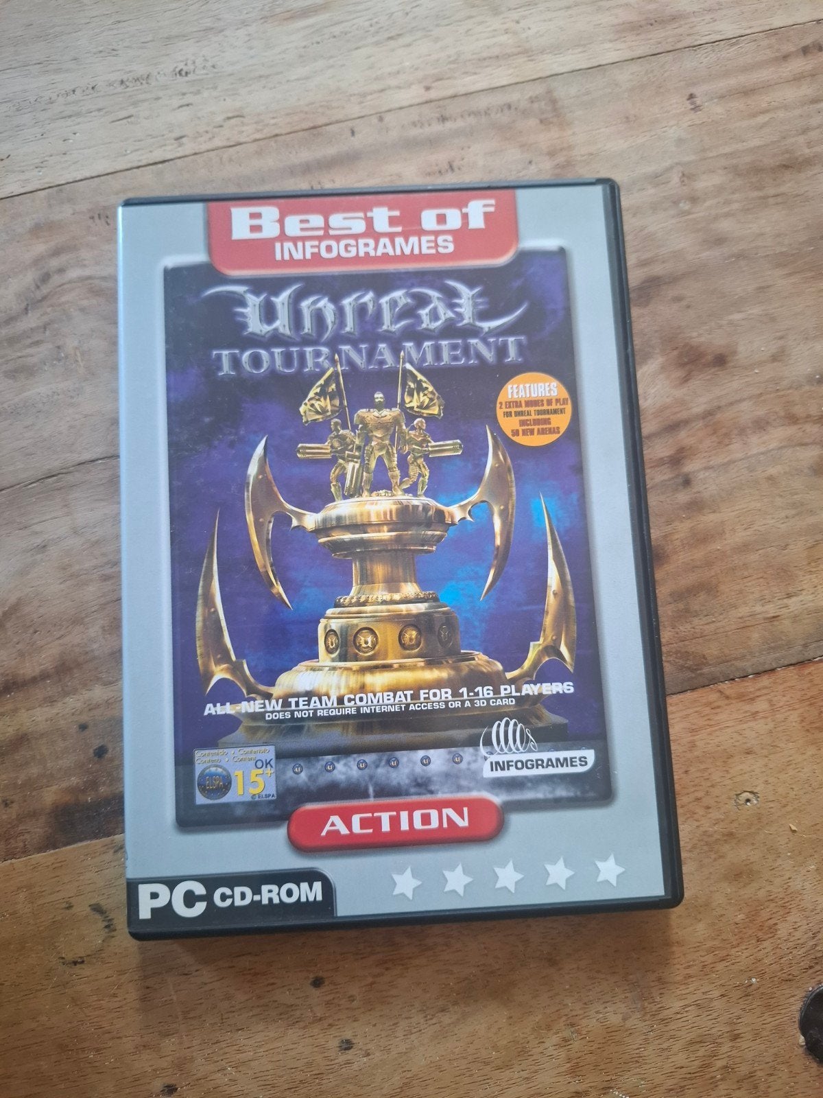 Unreal Tournament PC CD-ROM - Best of Infogrames, Gebruikt, Shooter, Ophalen of Verzenden, 3 spelers of meer