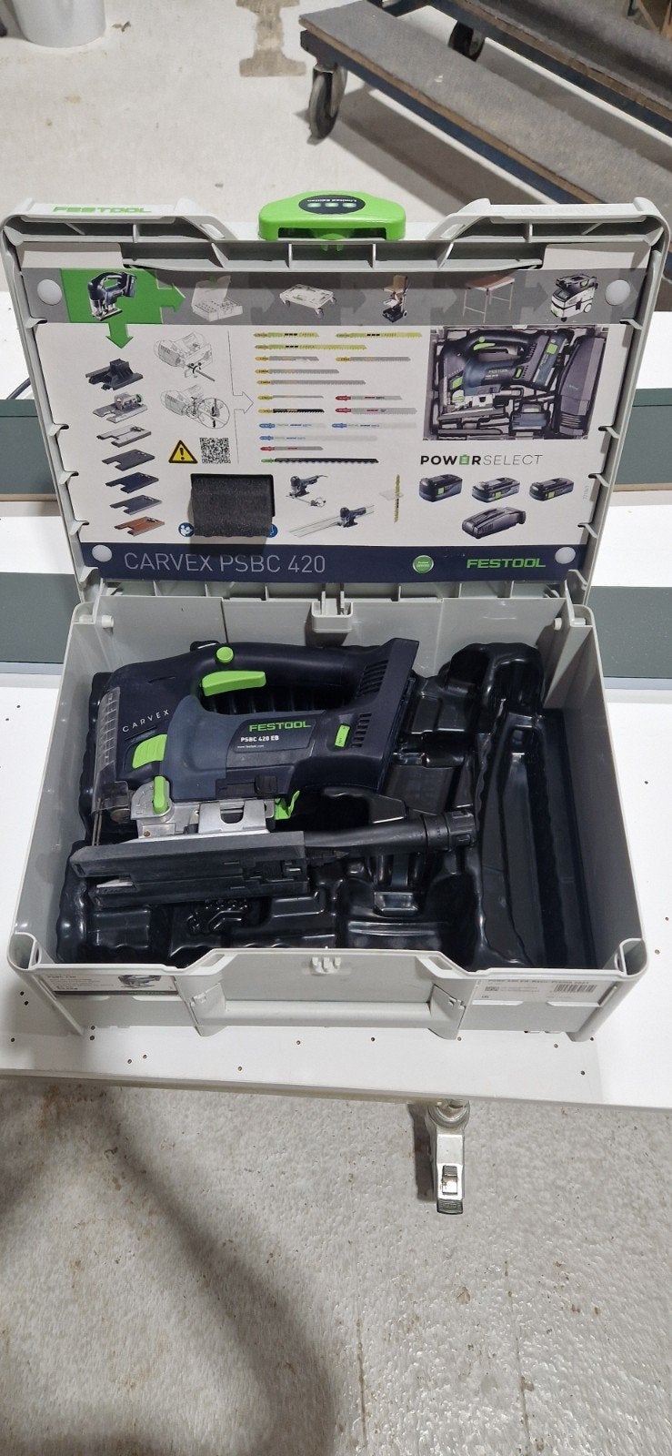 Festool CARVEX PSBC 420 EB Accu Decoupeerzaag, Doe-het-zelf en Verbouw, Gereedschap | Overige machines, Ophalen, Zo goed als nieuw