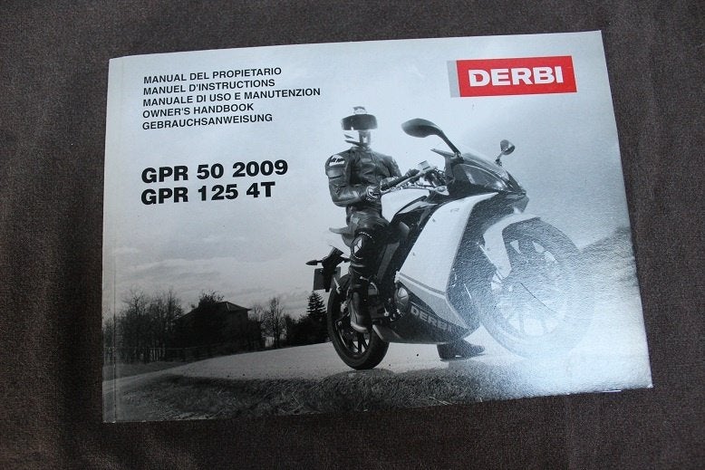 Derbi GPR50 GPR125 2000 owner's handbook GPR 50 125, Ophalen of Verzenden, Zo goed als nieuw
