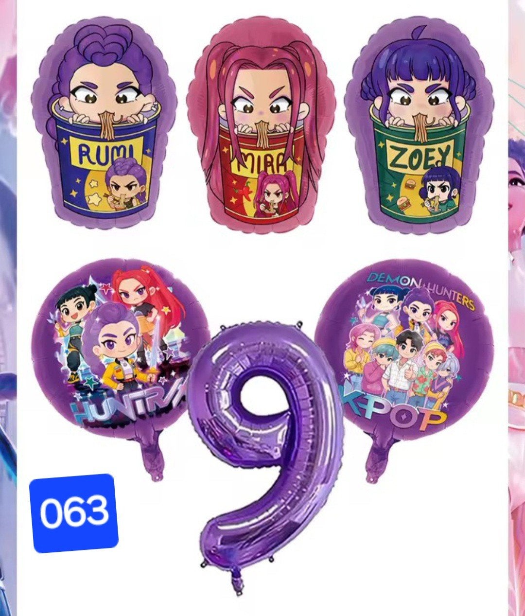 KPOP Demon Hunters Feestballonnen Set - Nieuw, Ophalen of Verzenden, Nieuw, Feestartikel, Verjaardag