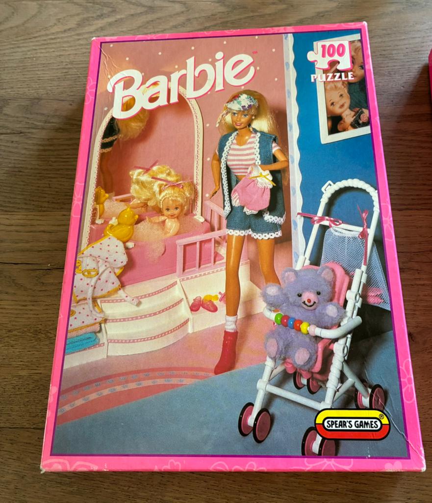 2 vintage Mattel puzzels van Barbie 1996, Ophalen of Verzenden