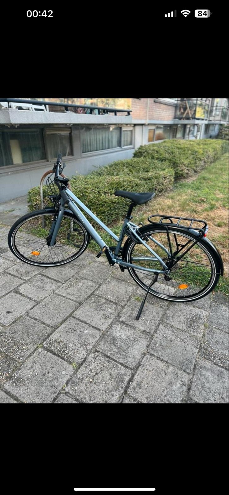 Stadsfiets voor lange afstanden 500 laag frame, (Extra) lage instap, Velgrem, Zo goed als nieuw, 50 tot 53 cm