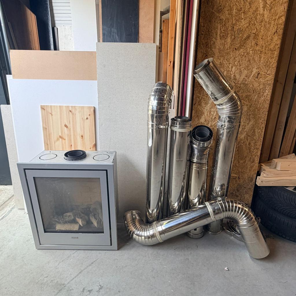 Gaskachel inclusief buizen, Ophalen, Gebruikt, Gas, Gaskachel
