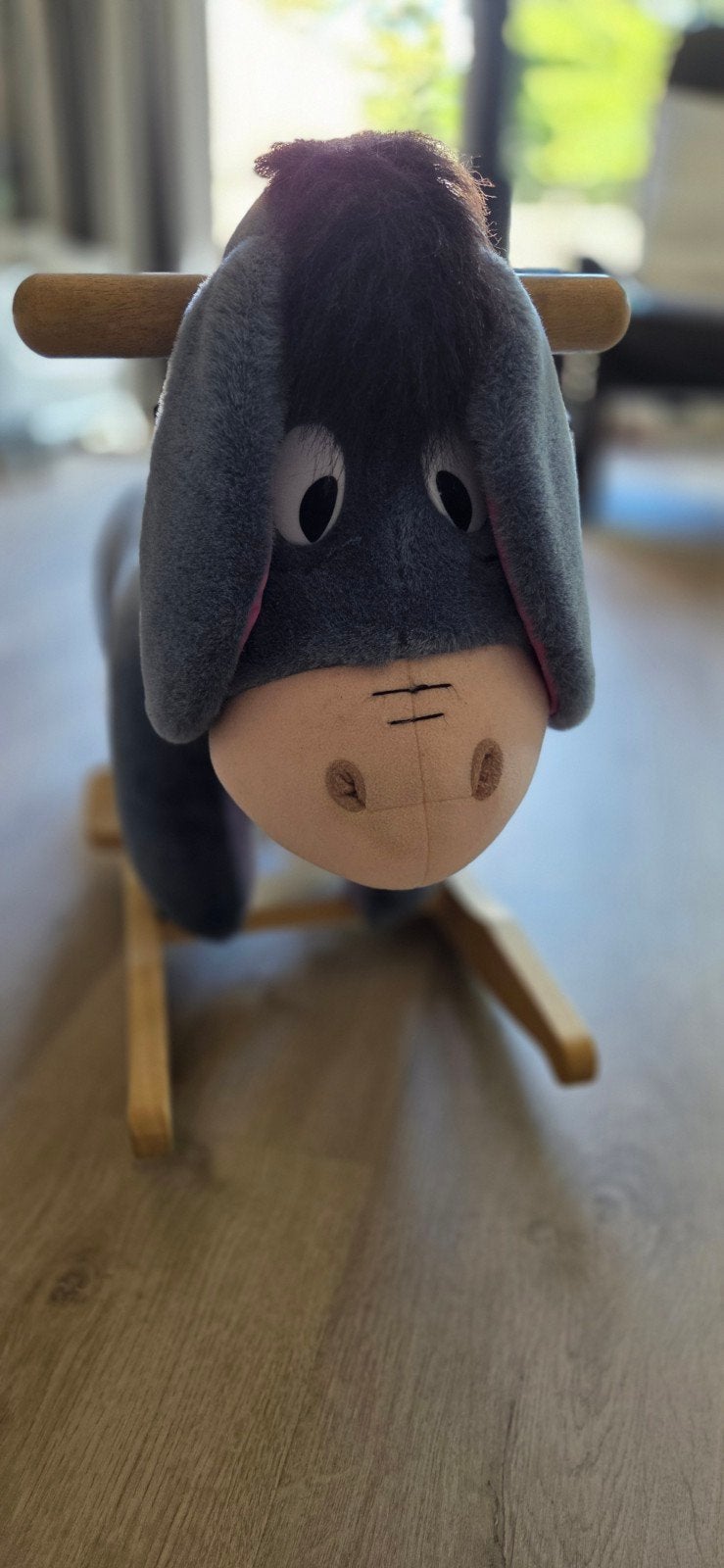 Schattige Knuffel Ezel Knorretje Schommelpaard, Ophalen of Verzenden, Gebruikt, Overige typen