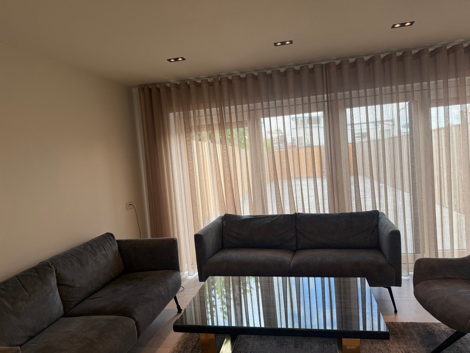 Complete set: 2-zitsbank + losse fauteuil, Ophalen, 150 tot 200 cm, Tweepersoons, 75 tot 100 cm