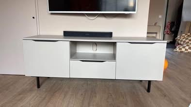 Tv meubel, Huis en Inrichting, Kasten | Televisiemeubels, Ophalen, 150 tot 200 cm, Zo goed als nieuw, Minder dan 100 cm
