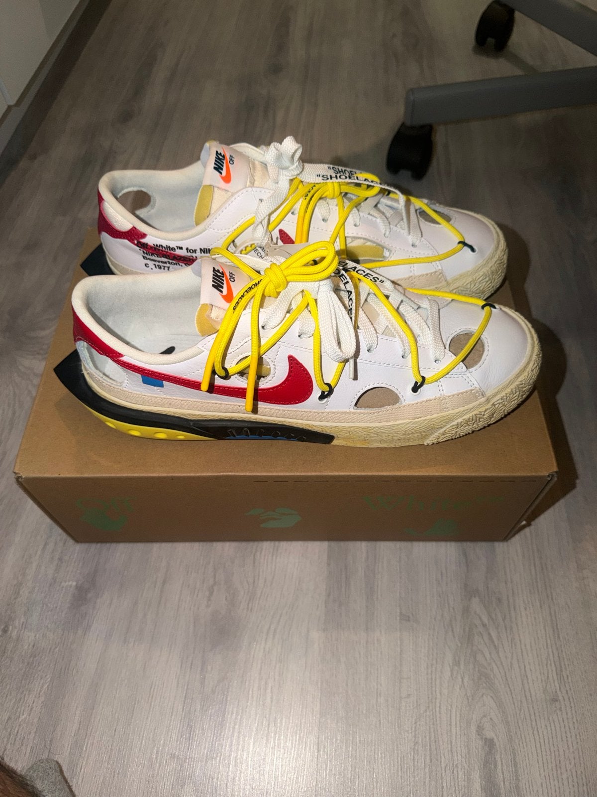 Nike Off-White Blazer Low '77, Ophalen, Nieuw, Wit, Sneakers of Gympen