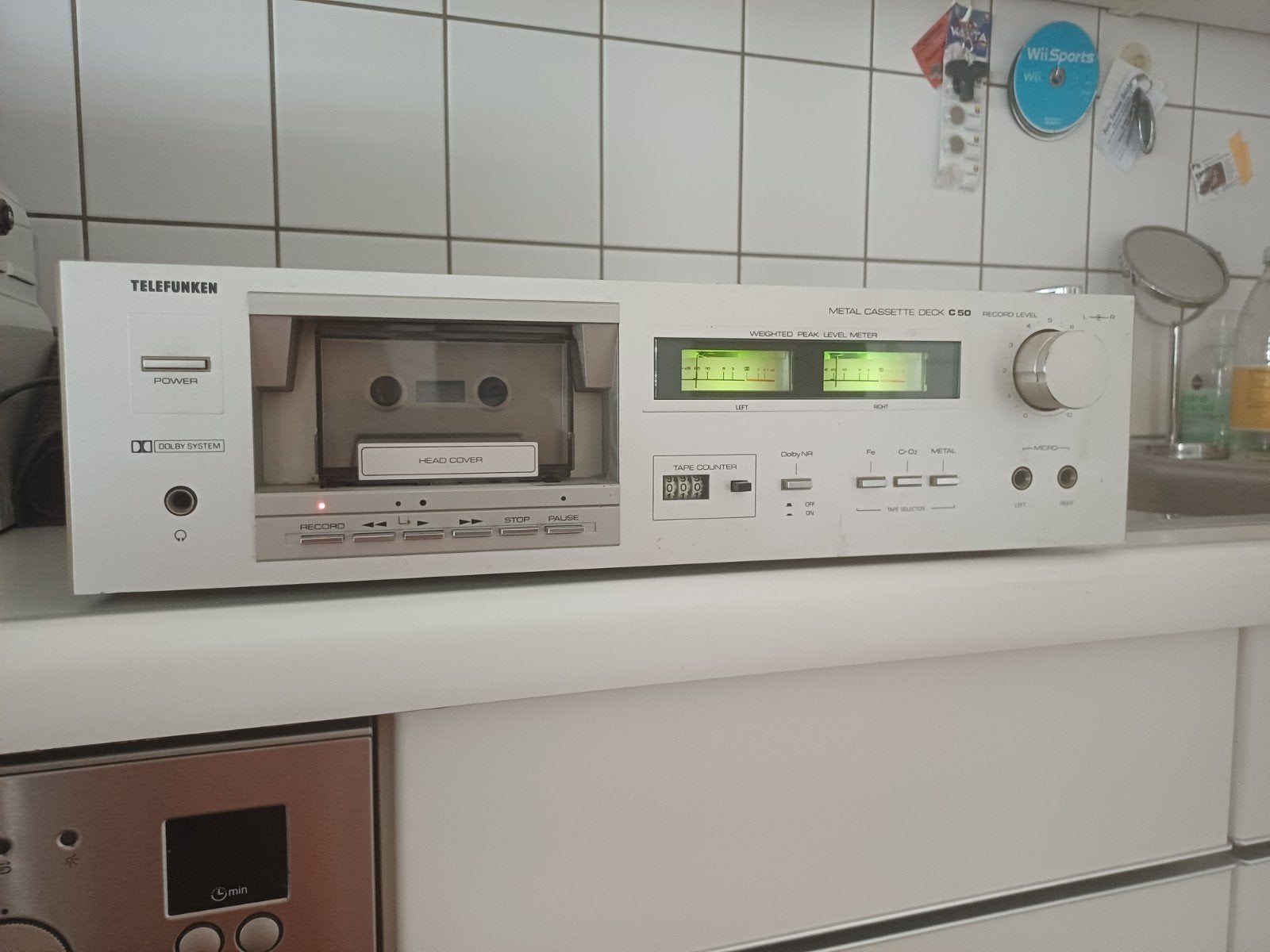 Telefunken Cassette Deck C50  stuk kapot, Ophalen of Verzenden, Enkel, Overige merken, Tape counter