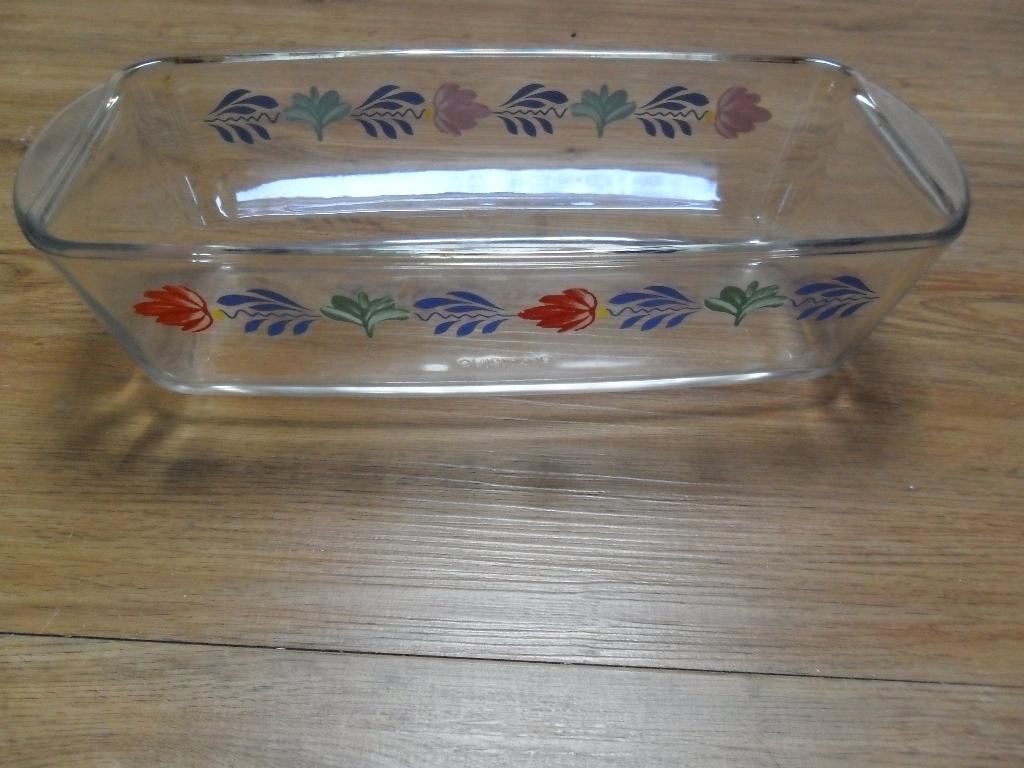 Vintage Glazen Cake/Ovenschaal Boerenbont, Ophalen of Verzenden, Glas, Boerenbont, Schaal of Schalen