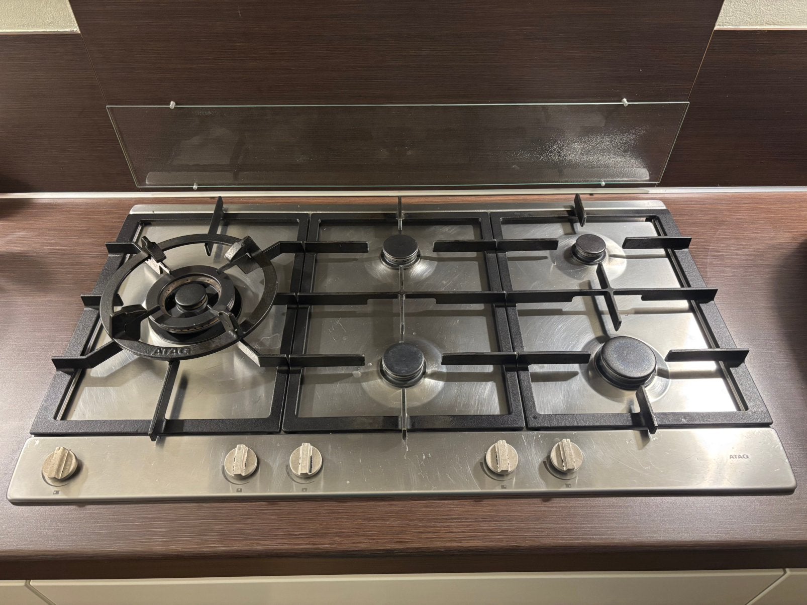 Gasfornuis met wokbrander, Ophalen, Gebruikt, Inbouw, Gas