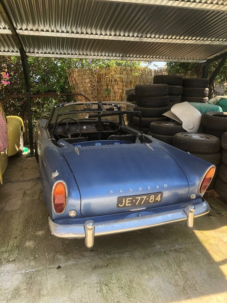 Sunbeam Alpine S2 1963, Auto's, Overige Auto's, Achterwielaandrijving, Zwart, 4 cilinders, Cabriolet